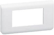 Рамка горизонтальная Legrand Mosaic 4 мод. белый картинка